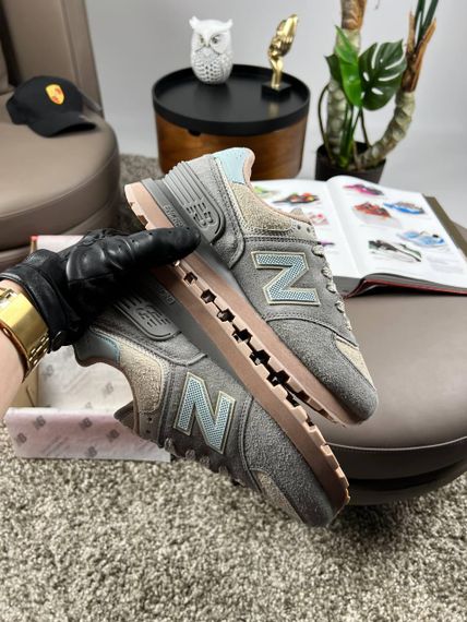 Жіночі кросівки 574 x Stone Island Grey Pink В3594 38 | Зображення 3