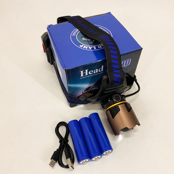 Фонарь налобный A49-TG 3x18650 | Зображення 5