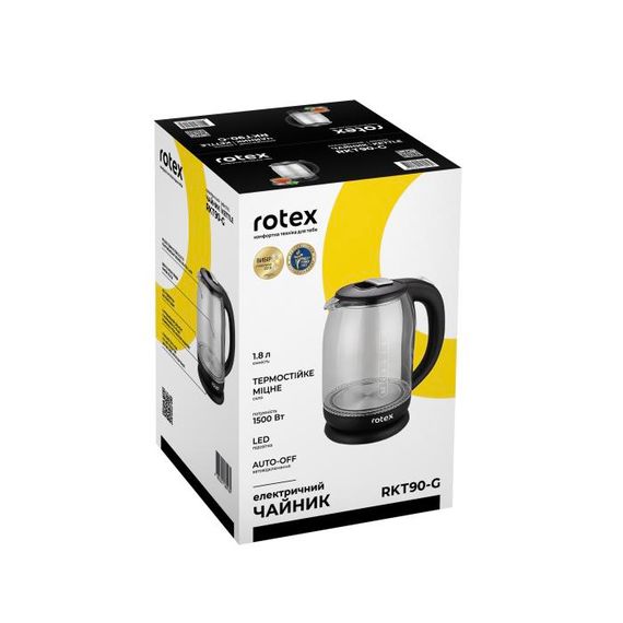 Електрочайник ROTEX RKT90-G 1.8 л | Зображення 3