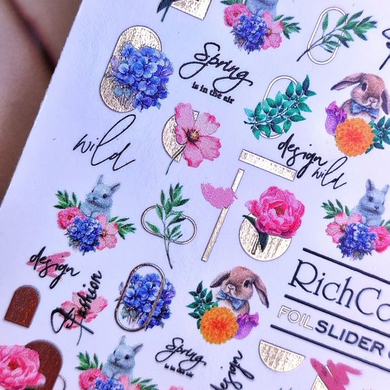 Фольгований слайдер RichColor 044 на водяній основі (6.5x9.5см) | Зображення 3