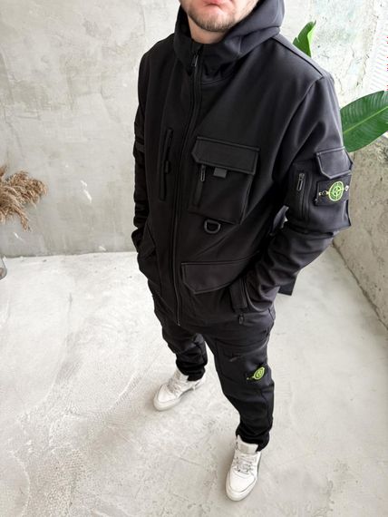 Костюм чорний Soft Shell утеплений | 5-962 | Зображення 1