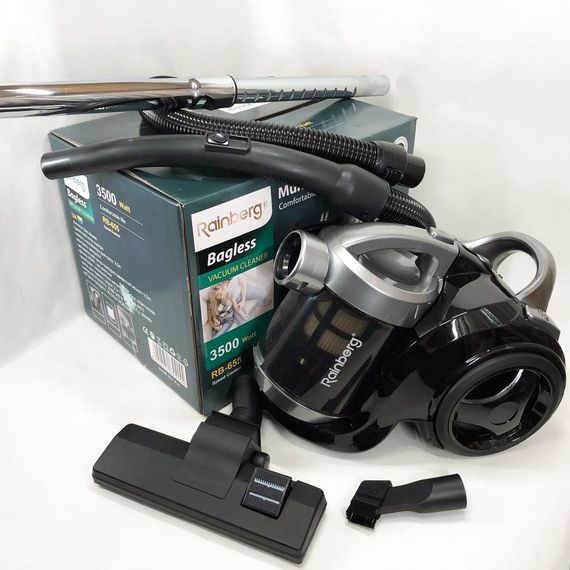Мощный колбовый пылесос с контейнером Rainberg, Вакуумный контейнерный пылесос для дома CJ-14 | Зображення 2