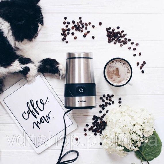 Электрическая кофемолка измельчитель, Кофемолка с функцией измельчения зерен для эспрессо WL-11 | Зображення 1