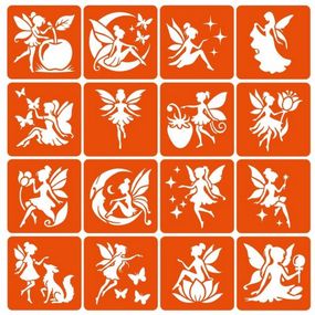 Набір трафаретів для біо-тату "Fairies №2" fairies2_simple-16