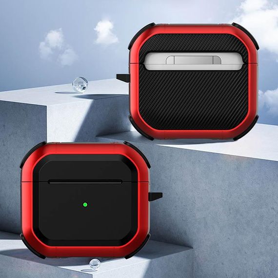 Футляр протиударний Black ed. для навушників Airpods 4 Red | Зображення 1