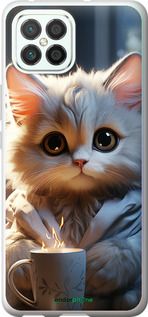 Чохол на Huawei Nova 8 SE Білий кіт "5646u-2126-2448"