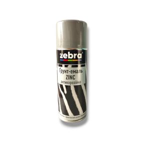 Грунт+емаль ZINC, антикорозійна, 400 мл Zebra 17 сірий