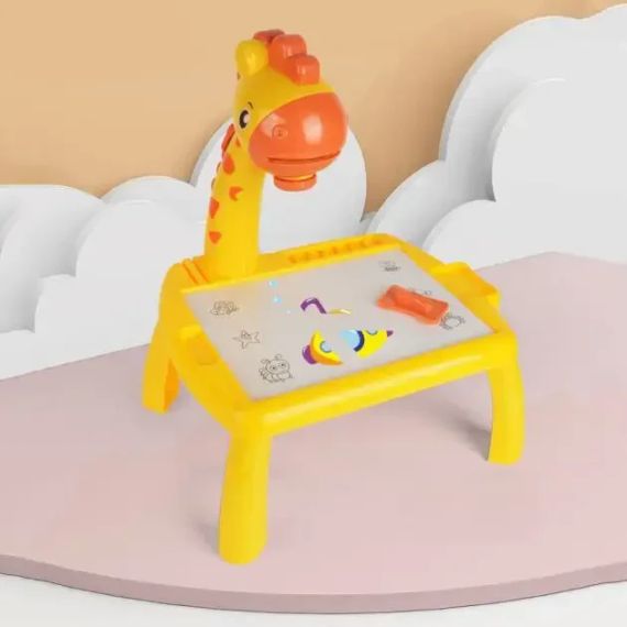 Блакитний Дитячий стіл проектор для малювання з підсвічуванням Projector Painting 24 Деталі | Зображення 9
