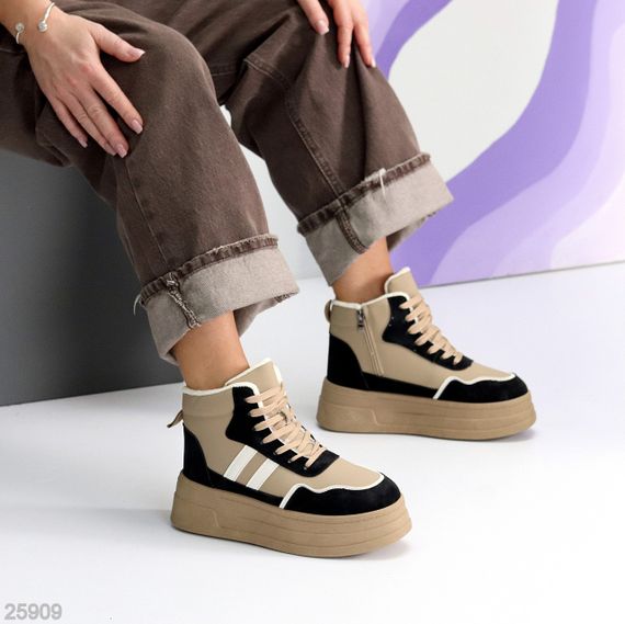 Зимние хайтопы на платформе мультиколор в ассортименте | Зображення 2