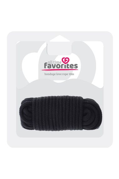 Мотузка для бондажа BONDX LOVE ROPE - 10m, BLACK, Черный | Зображення 2