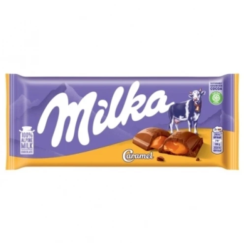 Шоколад молочний з карамеллю Milka Caramel, 100 г