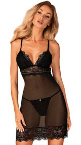 Пеньюар Obsessive Reneliai та стрінги S/M sexstyle