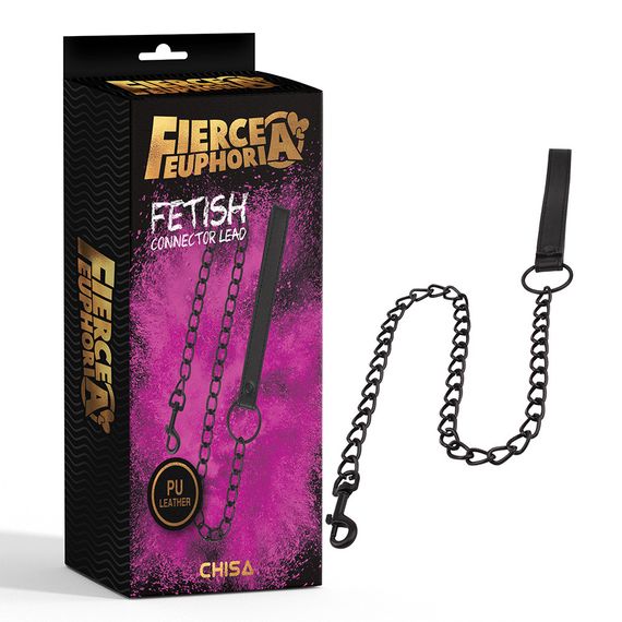 Повідець для нашийника Chisa Fierce Euphoria Fetish Connector, чорний sexstyle