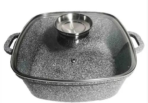 Котел жаровня з кришкою UNIQUE UN-5207 | Зображення 2