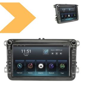 Штатна Магнітола Volkswagen UNIVERSAL 8- Android 12 2+32 - Carplay - IPS, чорний (43192-8021_3841)
