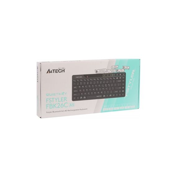 Клавіатура A4Tech FBK26C AS Wireless/Bluetooth Black (4711421000208) | Зображення 6