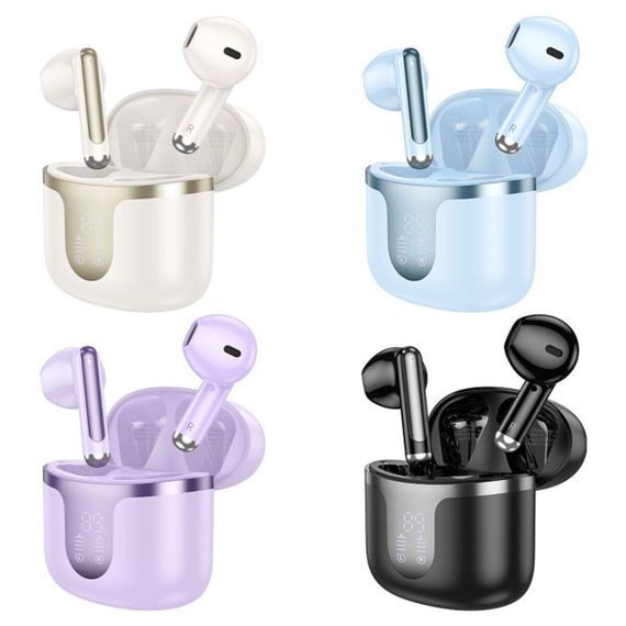 Бездротові навушники HOCO EQ7 Snowflake true wireless BT headset Purple | Зображення 3