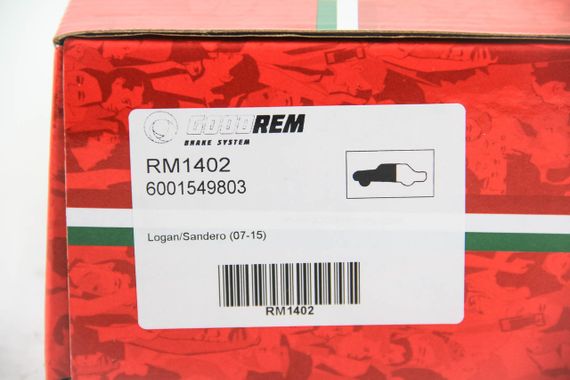 Колодки передні гальмівні Logan/Sandero (07-15), GOODREM (RM1402) | Зображення 2
