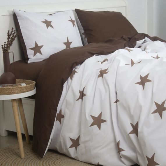 Постельное белье полуторное ТЕП Chocolate Stars 2-00881_35949 215х150 см | Зображення 4