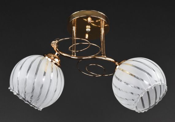 Люстра стельова на 2 лампочки 27281 Золото 24х27х40 см.