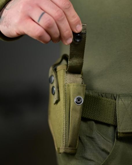 Кобура тактична поясна для зброї універсальний чохол для пістолета на ремінь тактичне спорядження олива | Зображення 2