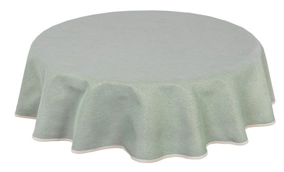 Скатертина гобеленова двостороння EDEN671P Limaso, Ø140, Кругла, Новорічний, Золотий люрекс, 75% поліестер, 22% бавовна, 3% акрил, Двосторонній, Гобелен | Зображення 2