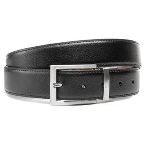 Ремінь чоловічий шкіряний Semi Line Black/Brown (P8231-0 L)