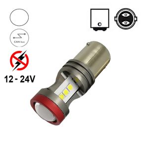 Автолампа Terra P21/5W / 1157, цоколь BA15d, 3030x7smd, CANBUS обманка, белый, 12-24V