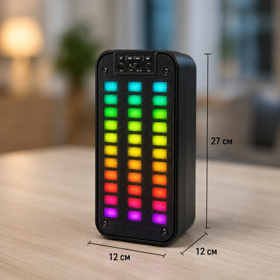 Колонка Bluetooth GTS-1872 Sea V / Акустика с Bluetooth / Музыкальная колонка с RGB подсветкой | Зображення 3