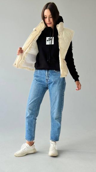 Жіноча жилетка молочна | Зображення 5