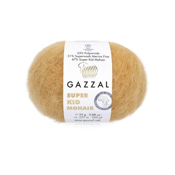 Super Kid Mohair № 64423 Gazzal Турецька пряжа для в'язання нитки кід мохер 64423