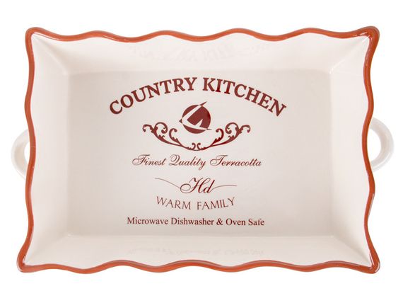 Керамическое блюдо для запекания Country Kitchen Baker 29х18х6 см