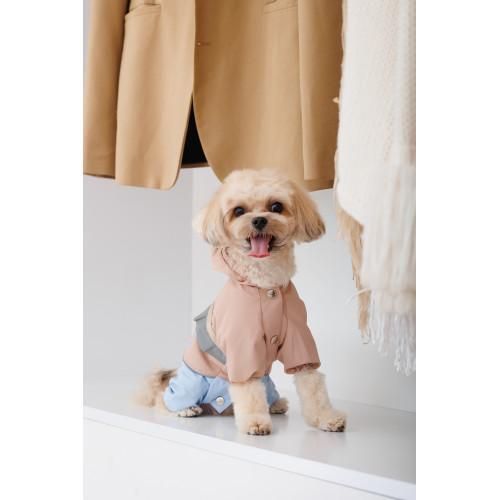 Дощовик Pet Fashion Tina для дівчаток розмір XL бежевий/блакитний | Зображення 4