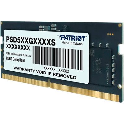 Модуль памяти для ноутбука SoDIMM DDR5 8GB 4800 MHz Patriot (PSD58G480041S) | Зображення 1