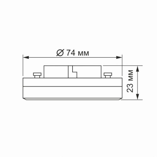 Лампа 8W GX53 4100К 220V LED Videx | Зображення 5