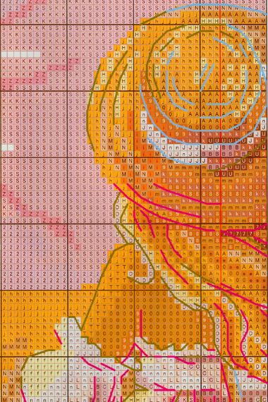 Набір для вишивання за нанесеною на канву схемою "Sunflower Girl". AIDA 14CT printed 30*34 см | Зображення 5