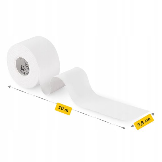 Стрічка кінезіологічна (кінезіо тейп) 4FIZJO Rigid Tape 3.8 см x 10 м жорстка White (P-5905973400817) | Зображення 4