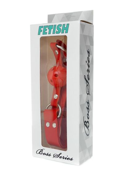 Кляп червоного кольору Knebel-Ball Gag - Fetish Boss Series Sex Aura | Зображення 5