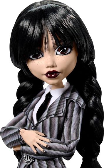 Колекційна лялька Венздей Аддамс у шкільній формі Mattel Monster High X Wednesday Addams | Зображення 3