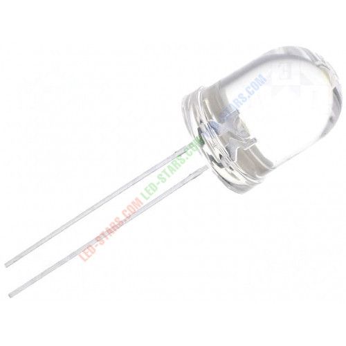 Светодиод Фиолетовый 10 мм. FYL10003 VC (405nm.; 350mcd, 20°) (круглый, прозрачный), FORYARD | Зображення 1