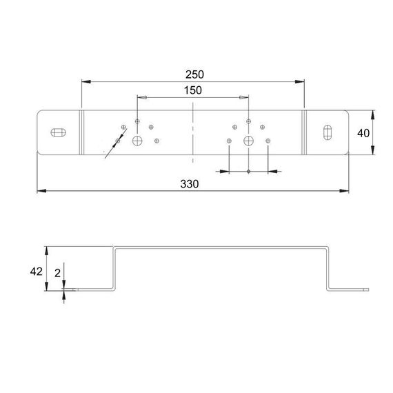 Кронштейн Icma для монтажа гіпсокартону 150 № 432 | Зображення 1