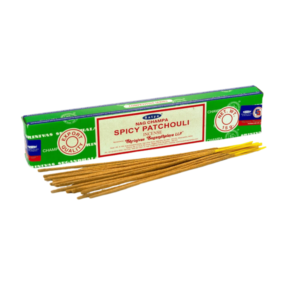 Аромапалички Spicy Patchouli  Пряний пачулі 15г Satya 8904234405629