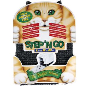 Коврик для кошачьего туалета Flamingo Litter Box Mat, серый, 45 см х 30 см