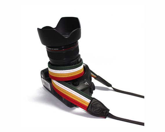 Ремінь для фотоапарата універсальний тканинний CAMERA STRAP для фотокамери з тканини вінтажний | Зображення 1