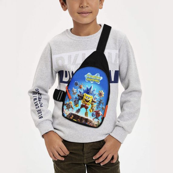 Сумка через плечо детская Губка Боб 29х17 см сумка слинг для мальчика (02061)