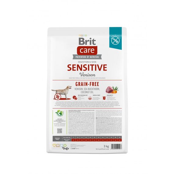 Корм сухий Brit Care Dog Grain-free Sensitive для собак з чутливим травленням та харчовою непереносимістю беззерновий з олен | Зображення 4