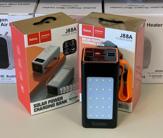 Повербанк 100000 mAh с LED-фонариком и быстрой зарядкой Hoco JA88A 22.5W | Зображення 1