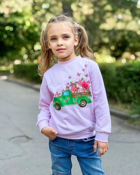 Джемпер для дівчинки Носи своє 104 Рожевий (p-4540-132892) | Зображення 1