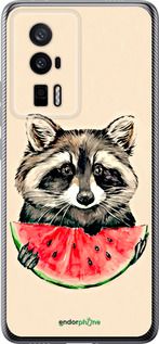 Чохол на Xiaomi Redmi K60 Єнотик з кавуном "4605u-2973-2448"