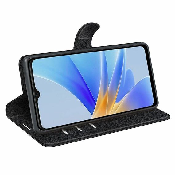 Чохол книжка з кишенями для карт на Oppo A17 / A17K колір Чорний | Зображення 2